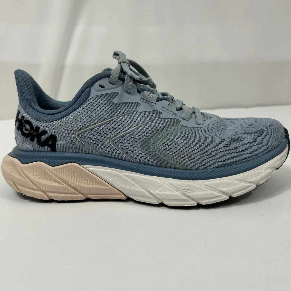 Women's 6.5B HOKA One One Arahi 5 Running Shoes Blue Fog/Provincial Blue